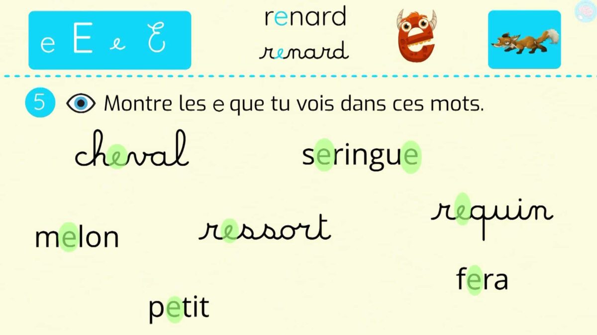 Le son e [ə] le prononcer et le reconnaître en CP - Maître Lucas