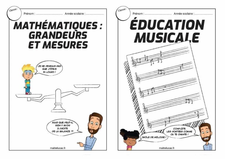 Belle Page De Garde A2 Les pages de garde de Maître Lucas CE1 CE2 CM1 CM2 - Maître Lucas