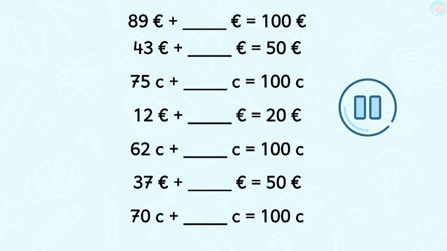 Rendre la monnaie pour élèves de CE1 et CE2 - Maître Lucas