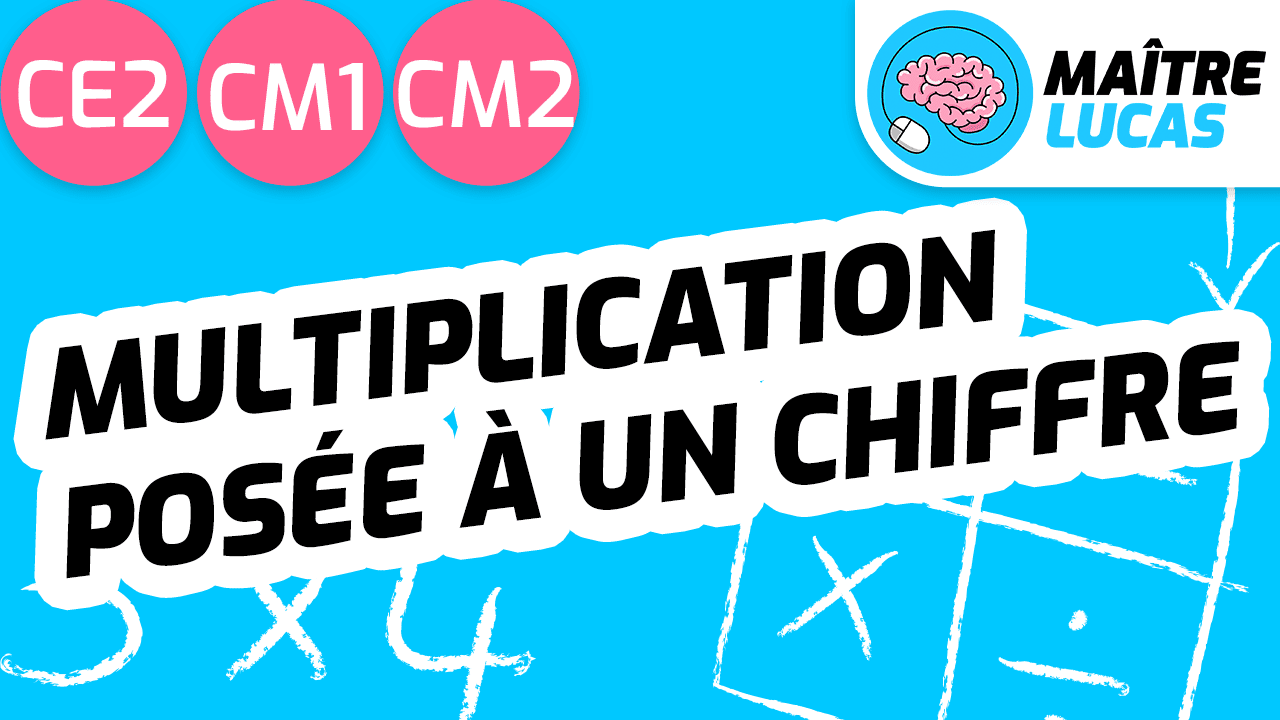 Leçon multiplication posée à 1 chiffre CE2 CM1 CM2