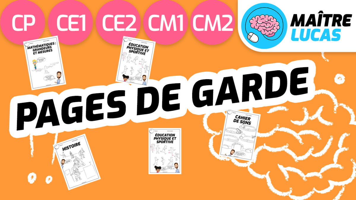 Les pages de garde de Maître Lucas CE1 CE2 CM1 CM2 - Maître Lucas