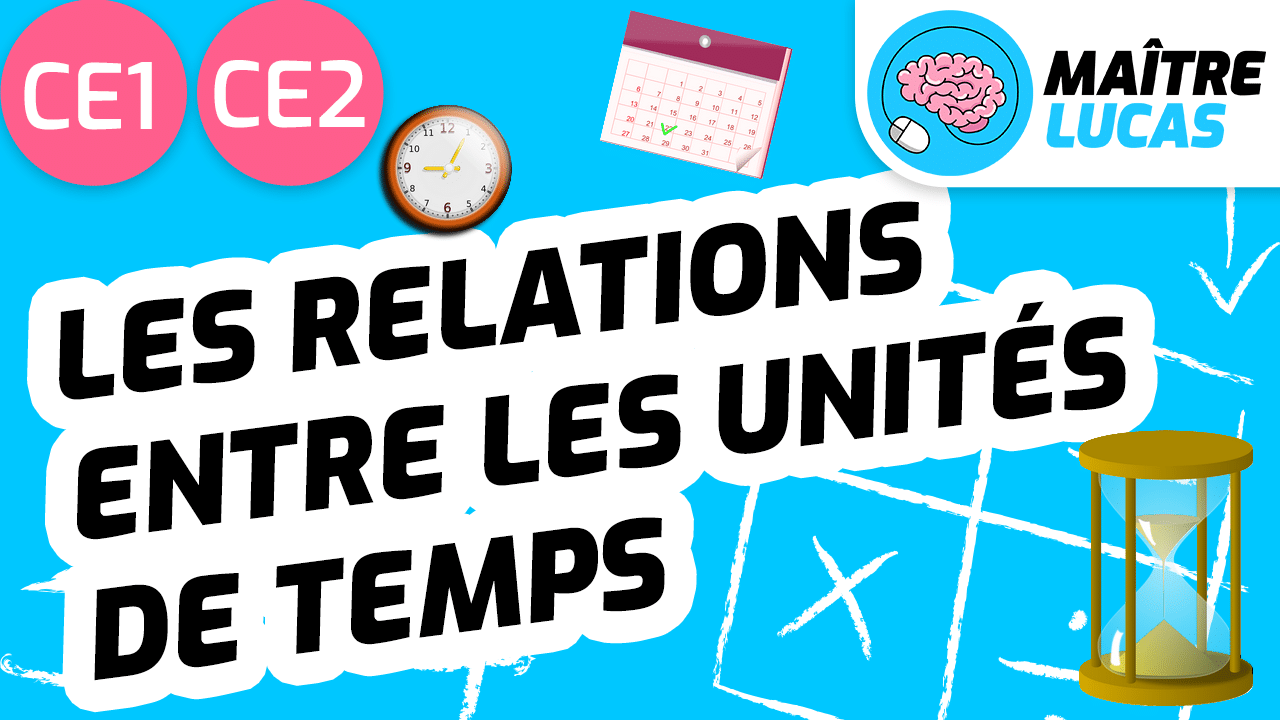 Leçon les relations entre les unités de temps CE1 CE2